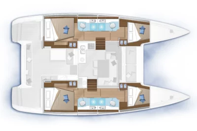 Plan 4 cabin 4 head